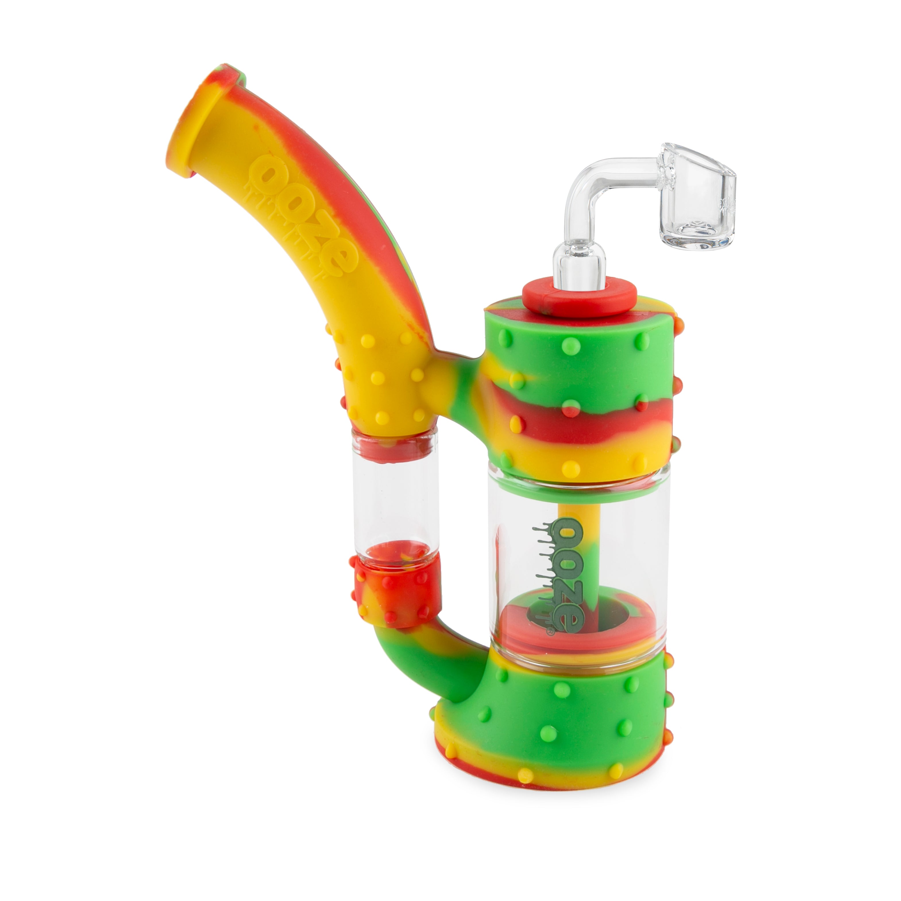 Ooze UFO Silicone Bong & Dab Rig - Shimmer Black