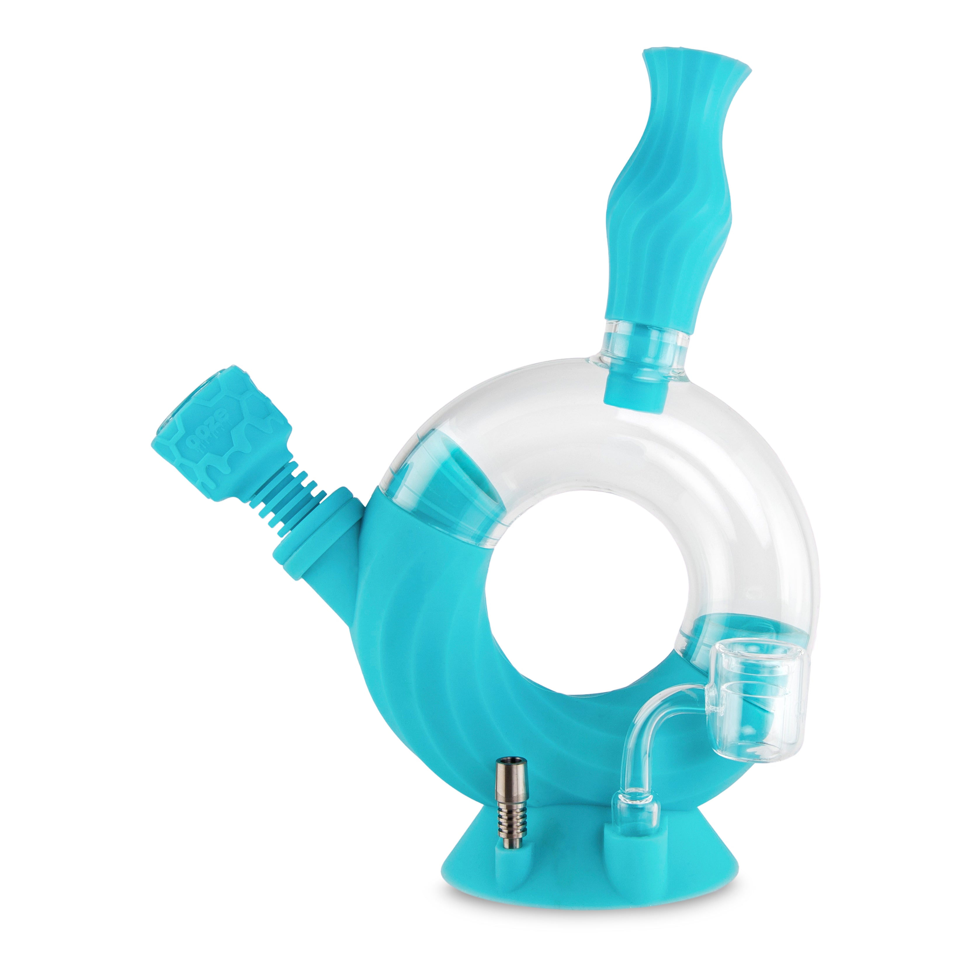 Ooze Blaster - Silicone Glass 4-in-1 Hybrid - Aqua Teal