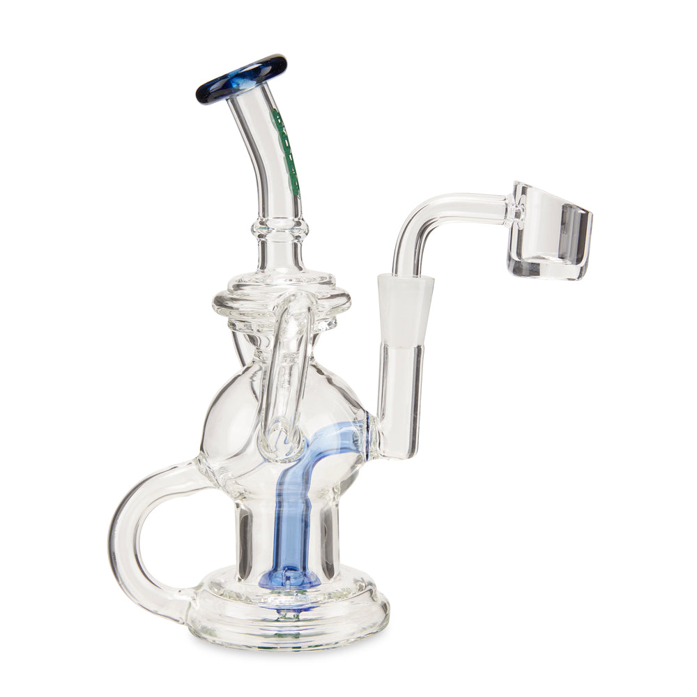 Ooze Flood Mini Recycler Dab Rig – Slime Green