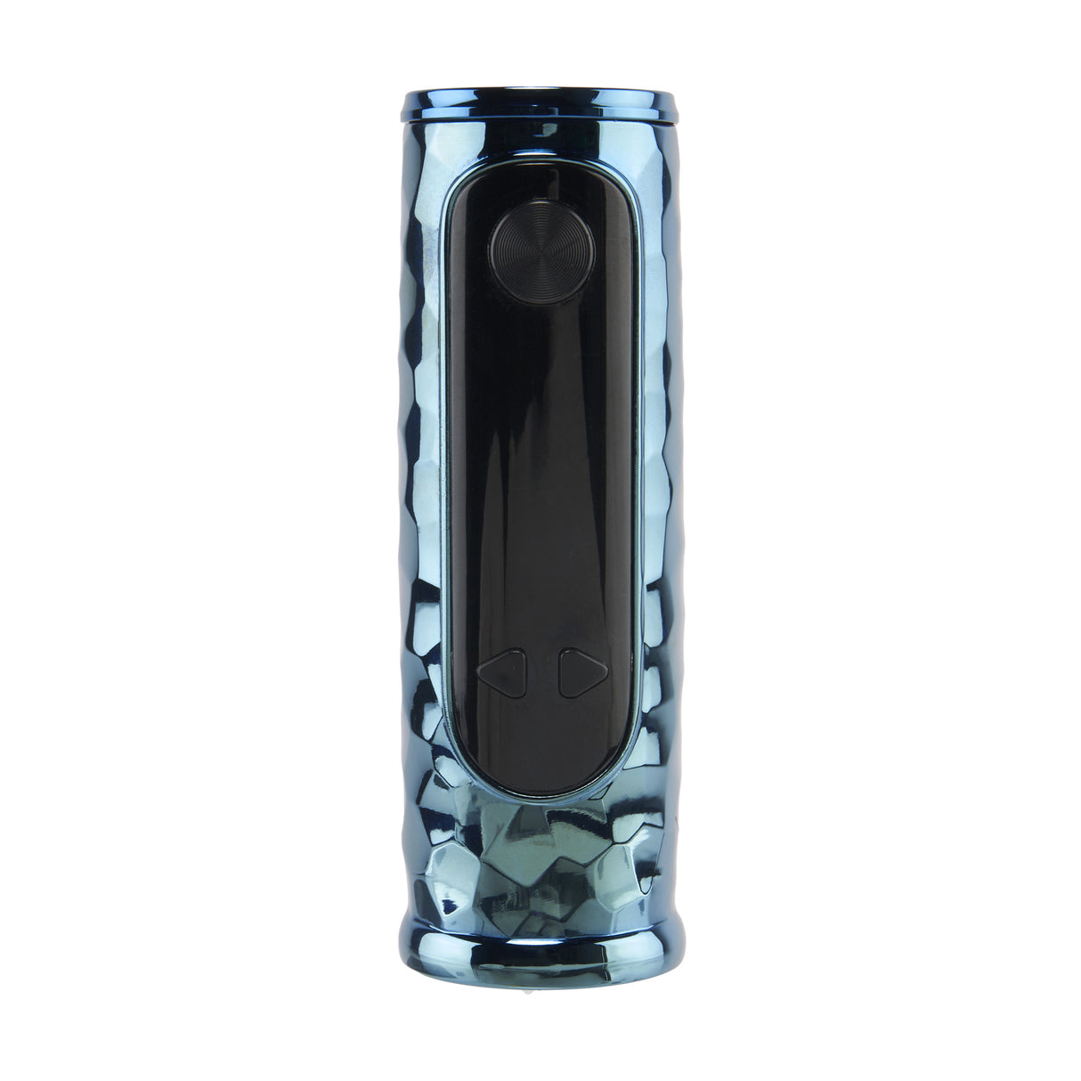 Front view of blue Titan big vape pen without mouthpiece