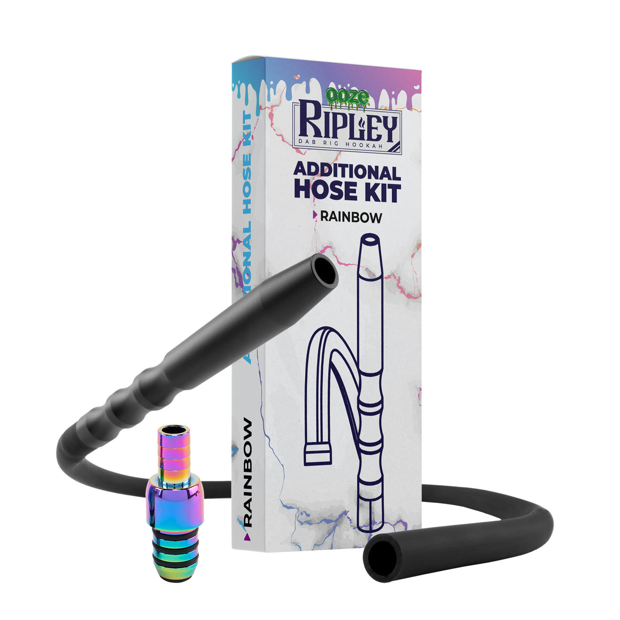 Ripley Hookah Hose Kit - Rainbow