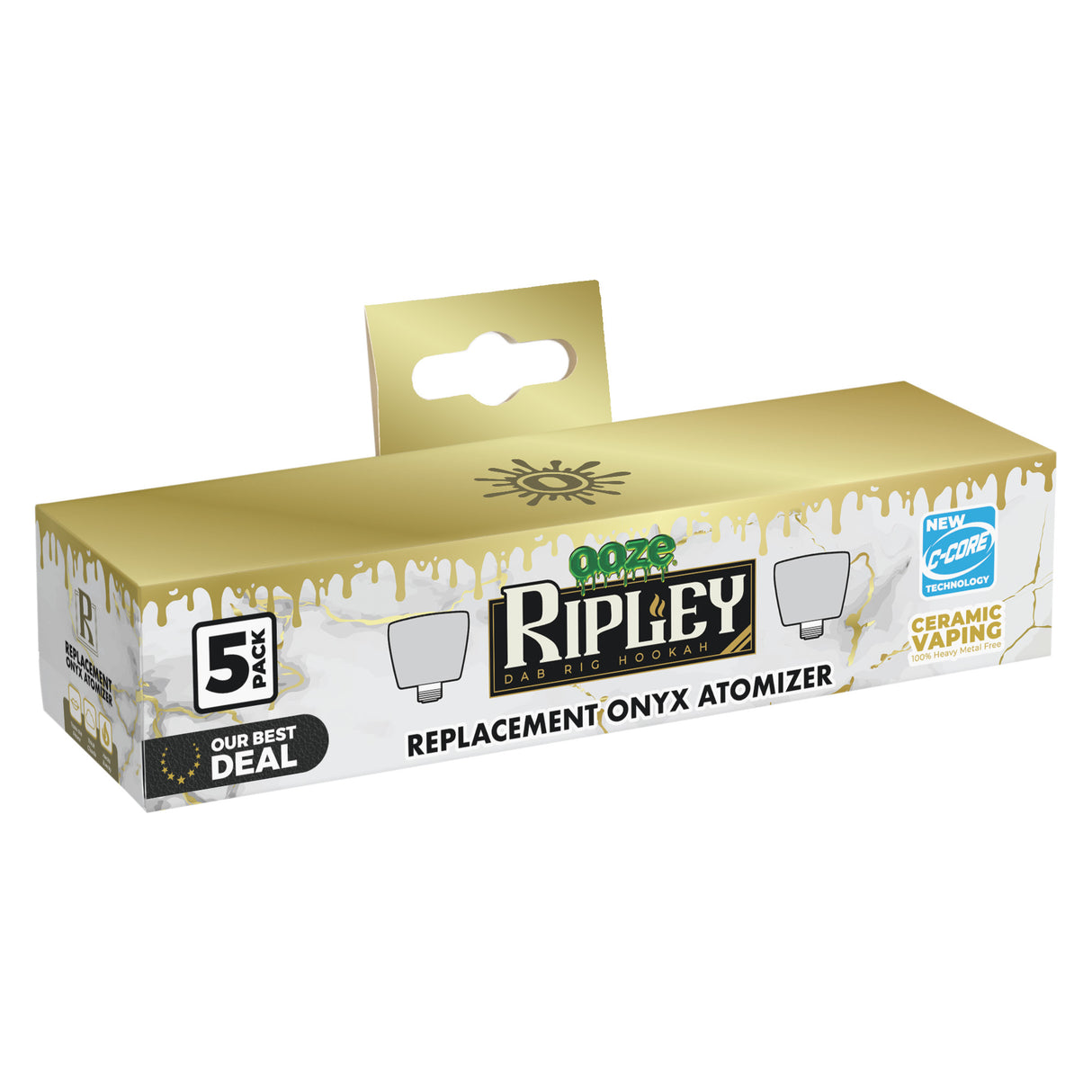 Ripley Replacement King Size Onyx Atomizer 5-Pack