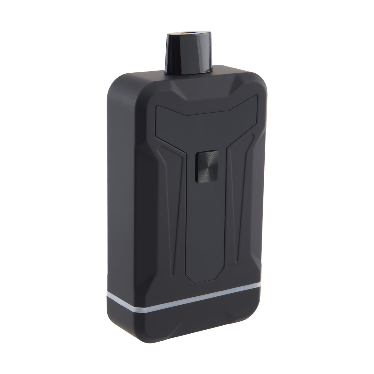 Side view of Duet Black double cartridge vape