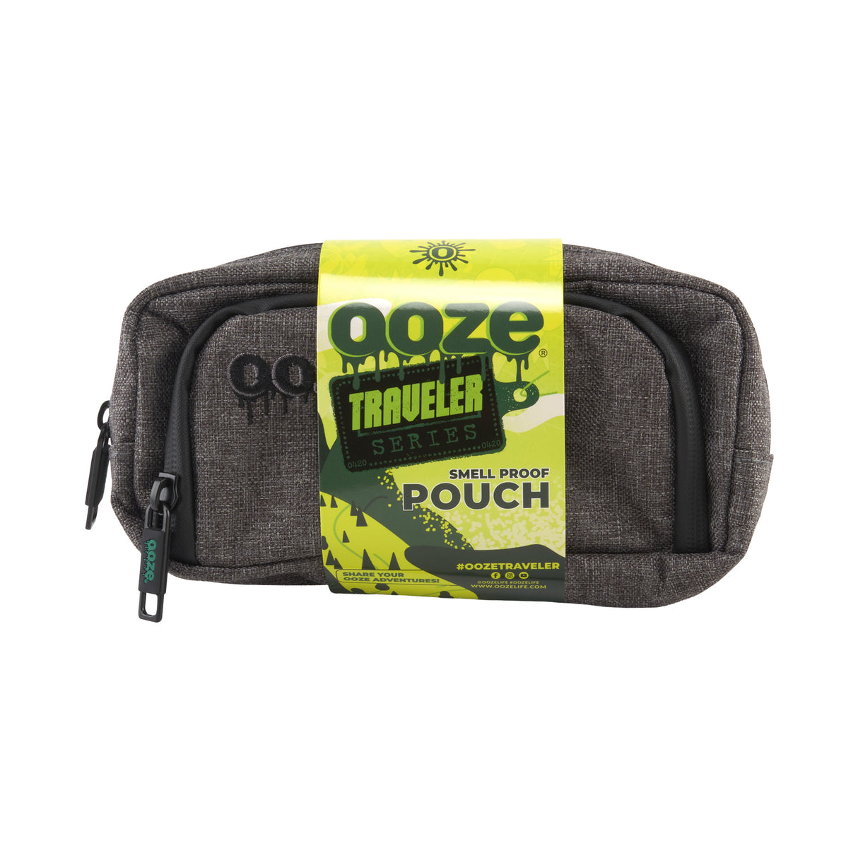 Ooze Smell Proof Travel Pin Bag - Traveler Series - Smoke Gray