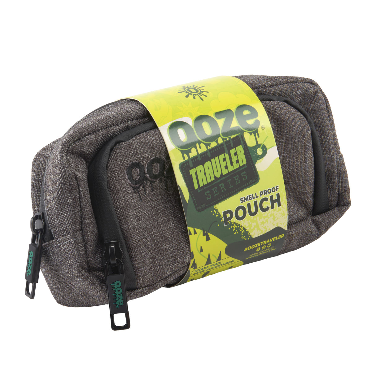 Ooze Smell Proof Travel Pin Bag - Traveler Series - Smoke Gray