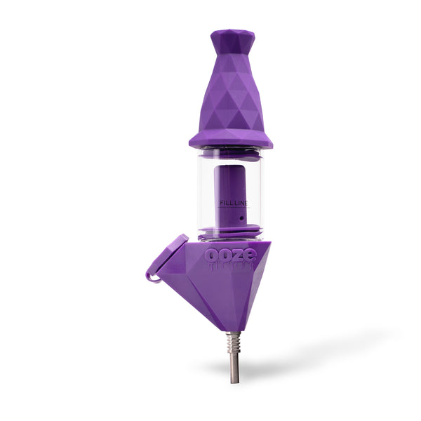 Ooze Bectar – Silicone Bubbler & Dab Straw – Ultra Purple