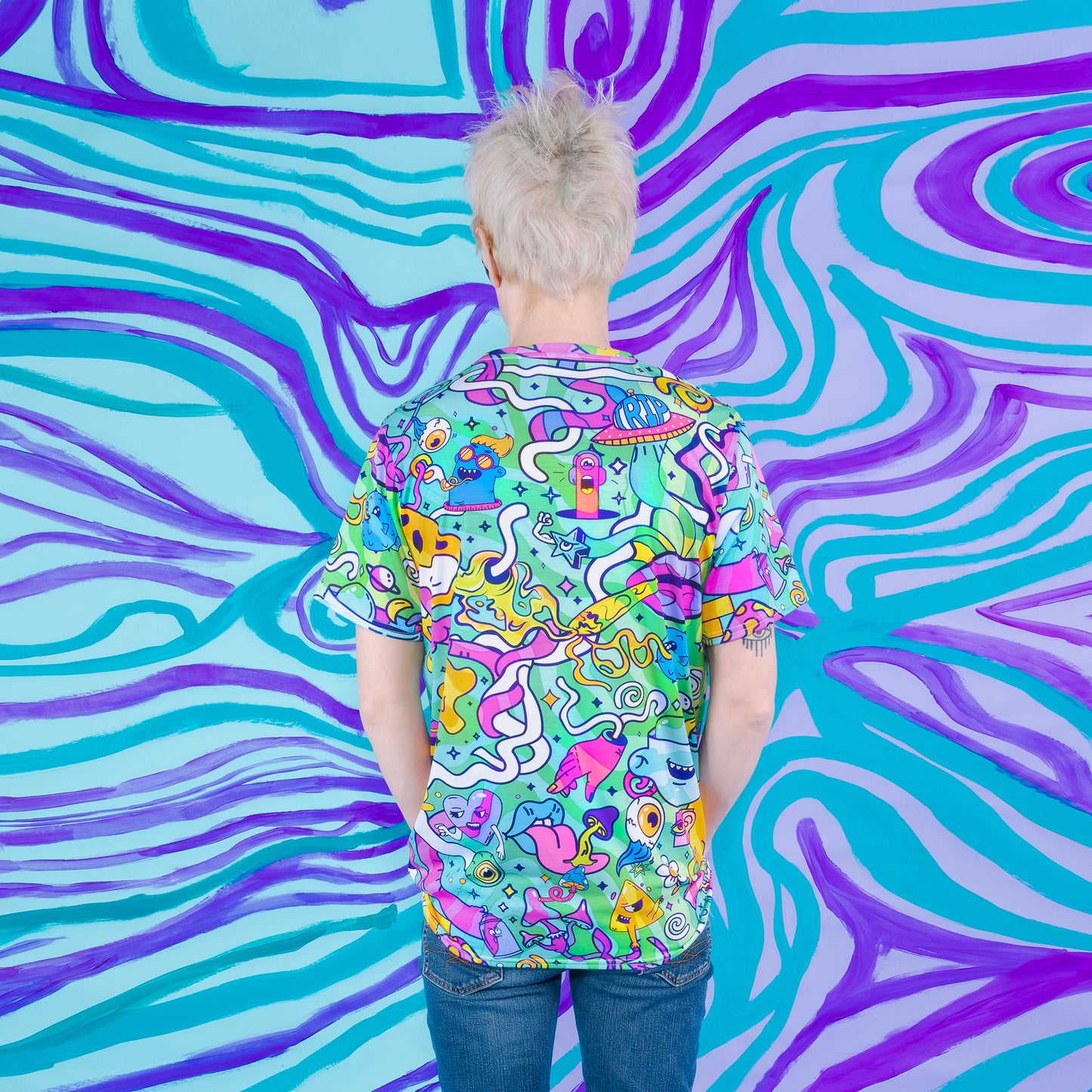 Ooze Chroma All Over Tee – Men's Crew T-Shirt