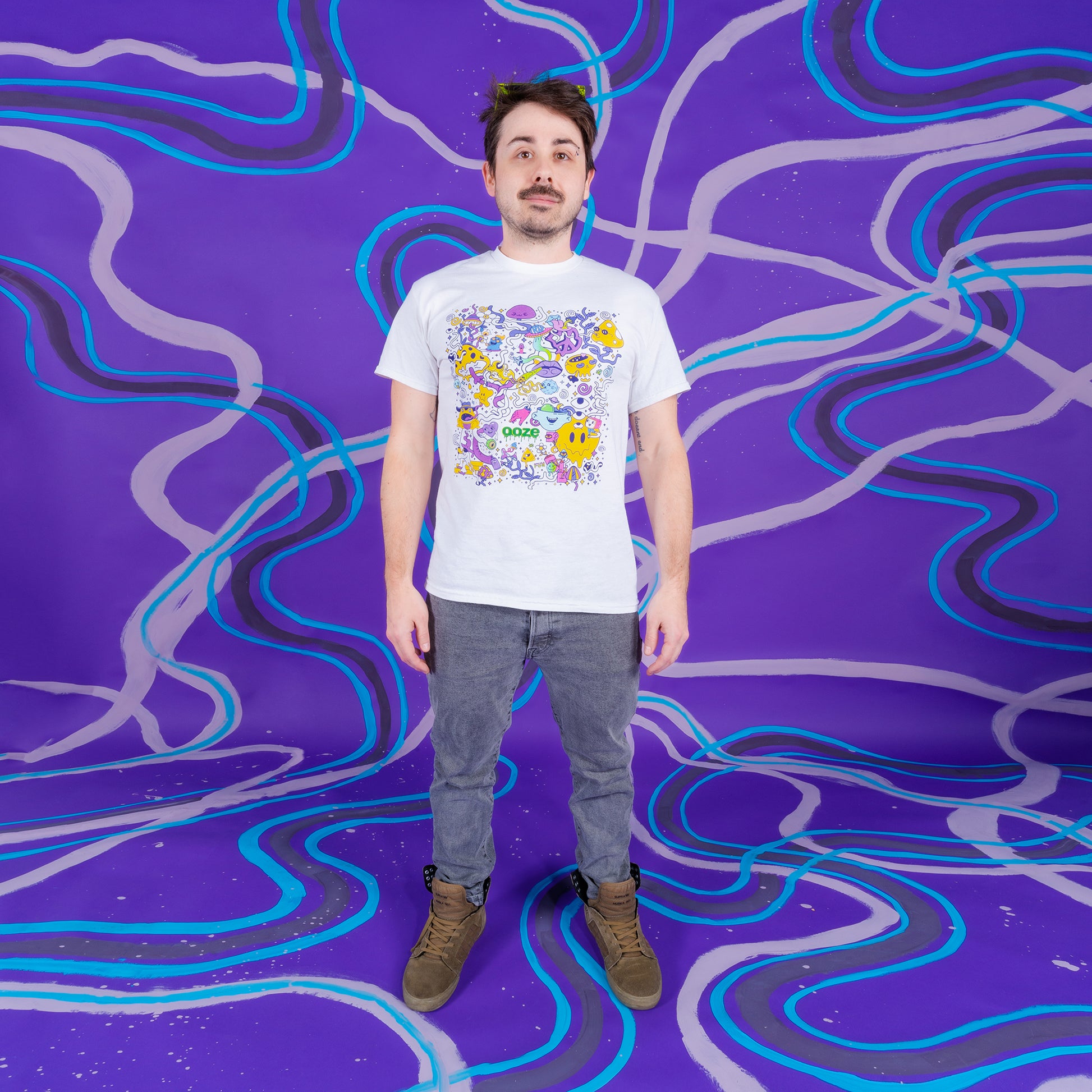 Ooze White Chroma T-Shirt - Men's Graphic Tees