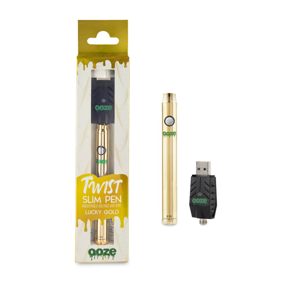 Ooze Twist Slim Pen 320 mAh Flex Temp Battery Lucky Gold