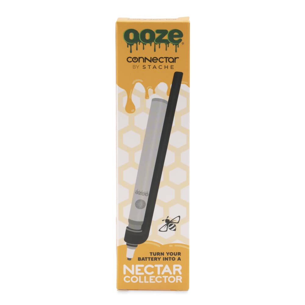 Ooze x Stache ConNectar - 510 Dab Straw Attachment - Black